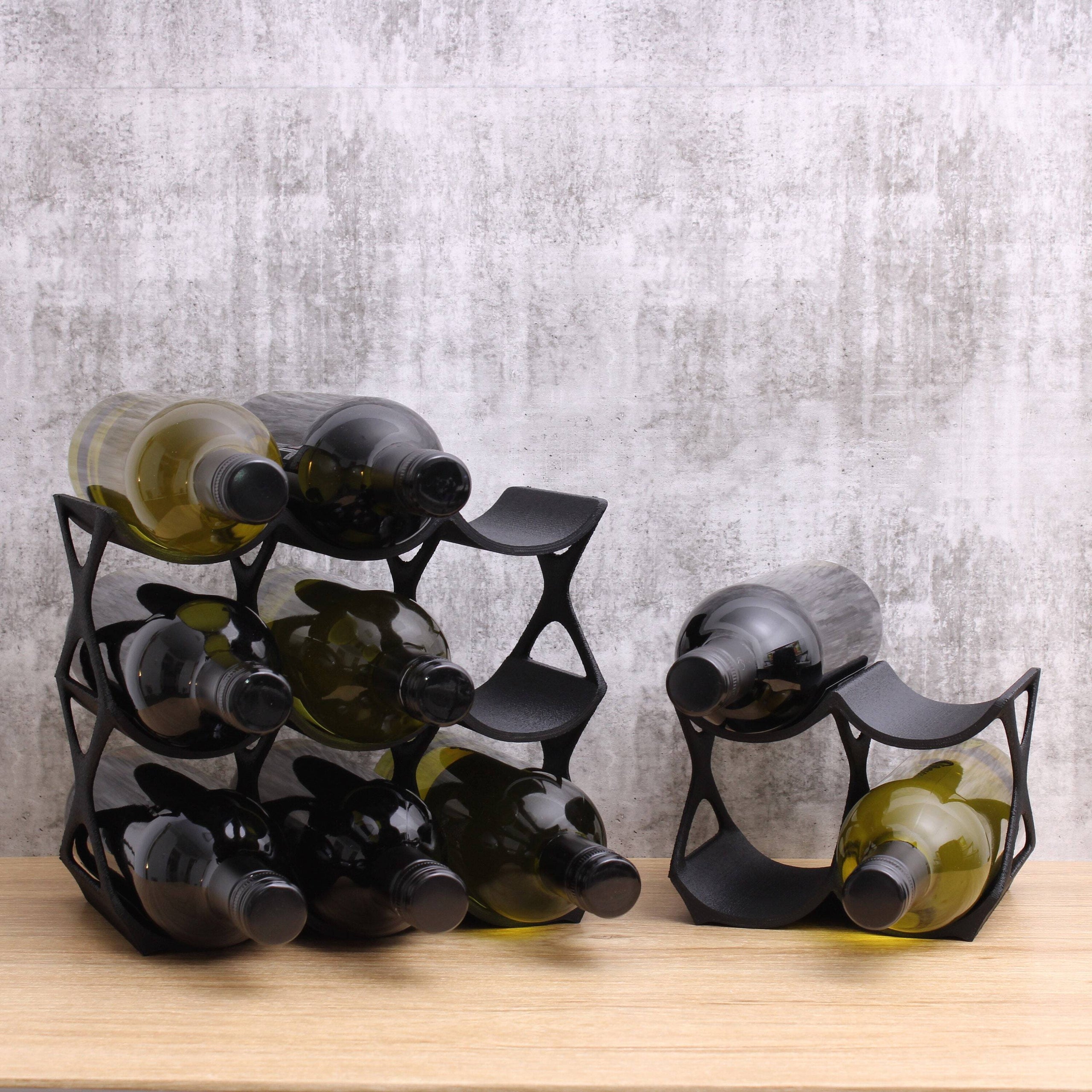 4 bottle wine on sale rack countertop