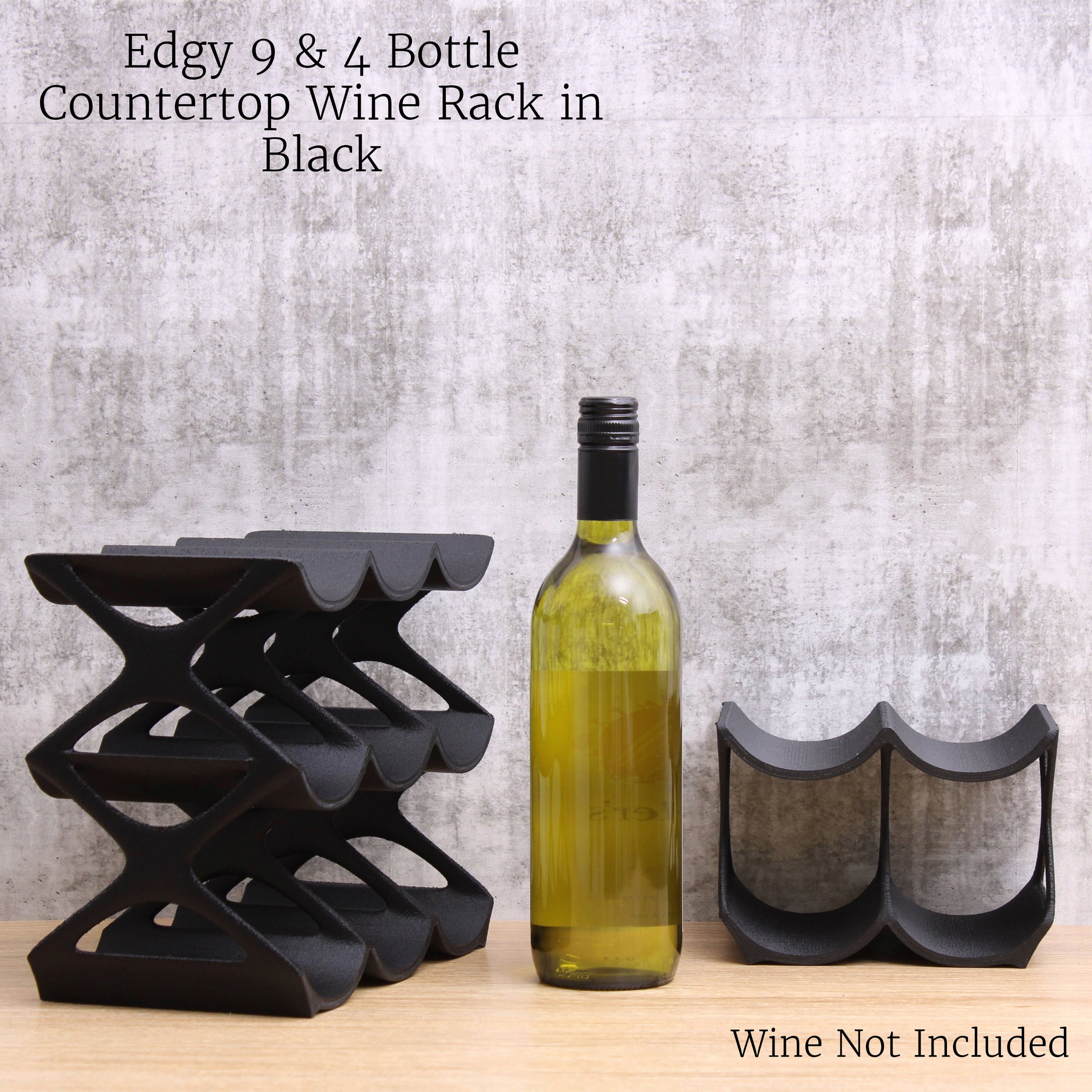 4 bottle wine rack countertop deals